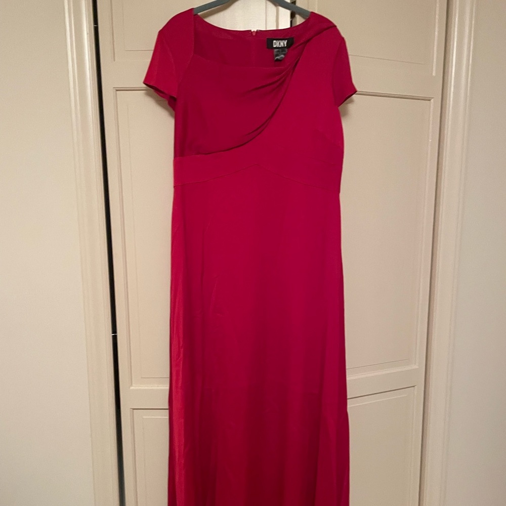 Red DKNY long dress